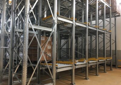 Scaffalatura portapallet a gravità Roma