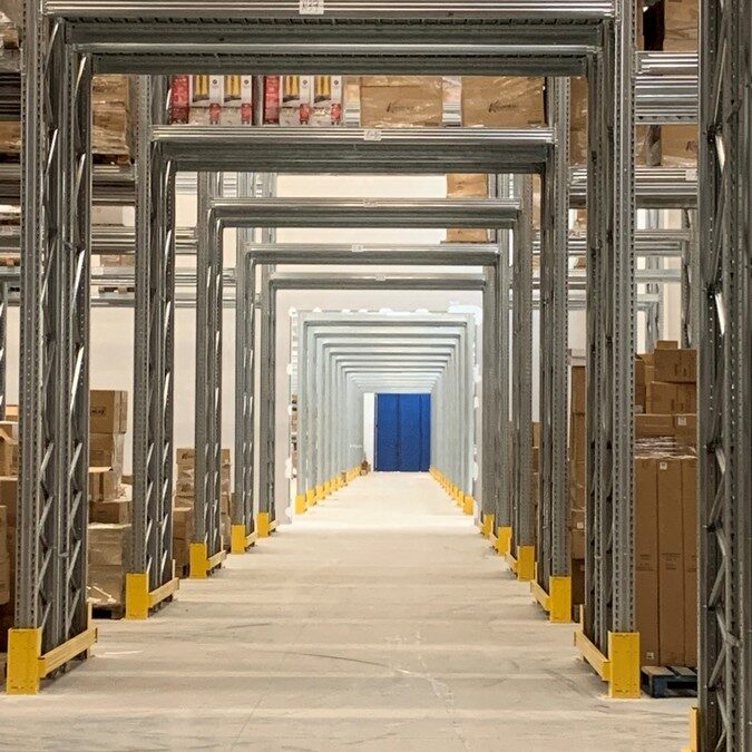 Realizzazione di un magazzino portapallet antisismico